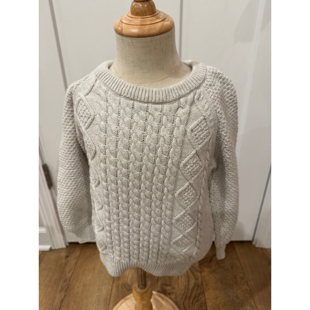 Jamie Kay Sweater 5Y Sweater Beige Cable Knit